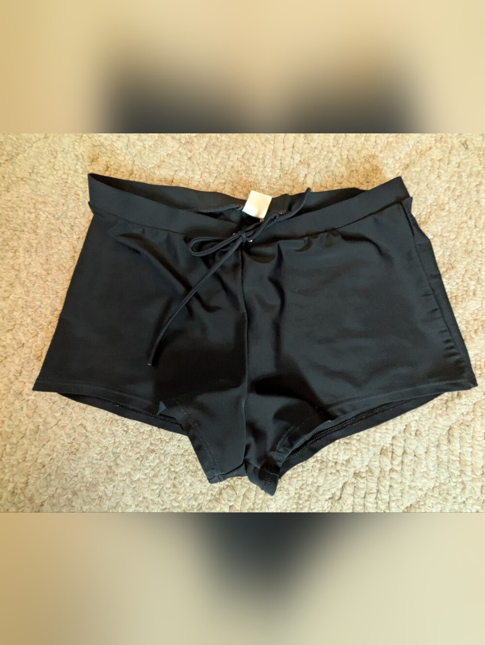 So Women's Black Swim/Running Shorts Sz. L